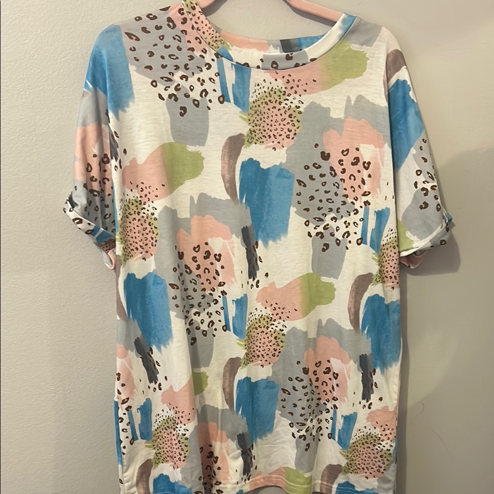 Abstract Print T-Shirt